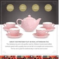 thumbnail image 2 of FAO Schwarz Ceramic Tea Party Set for Kids Pink Polka Dot 9 Pieces, 2 of 6