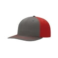 thumbnail image 2 of Richardson - Twill Back Trucker Cap - 312 - Charcoal/ Red - Size: Adjustable, 2 of 5