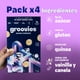 thumbnail image 5 of GROOVIES | Pack x4 Cereal de Quinoa Sin Az&uacute;car | Cereales Gluten Free - Ideal para Tomar con Leche - Fuente de Proteina | Quinoa Inflada Frosted Vainilla - Snacks Saludables para Ni&nti, 5 of 7