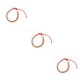thumbnail image 4 of Qarigey de cuerda Joyería estética Pulseras boho para niñas adolescentes Naranja + Blanco Type1 NO1, 4 of 6