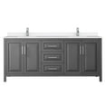 thumbnail image 6 of Wyndham Collection Wcv252580d-Qtz-Unsmxx Daria 80" Free Standing Double Basin Vanity Set -, 6 of 7