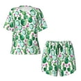 thumbnail image 4 of Kdxio Cactus Plants Print Pajamas Sets for Women Short-Sleeved Pjs with Lounge Shorts Two Piece Sleepwear S-4XL, 4 of 9
