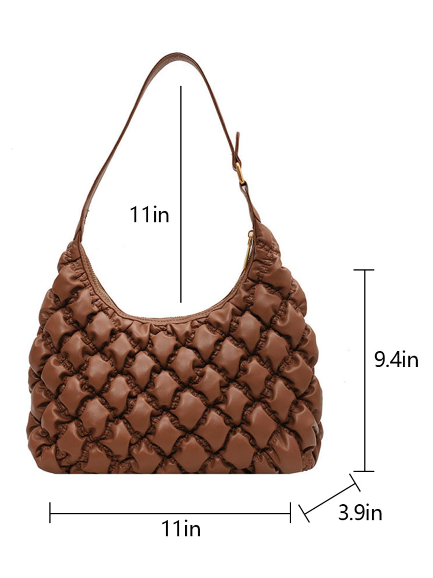 Fashion Womens Ladies Designer Leather Quilted Handbag Tote Shoulder Bag