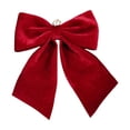 thumbnail image 2 of Christmas Decor, Claret Christmas Bow Decoration, Christmas Party Decorations, Christmas Bow, for Xmas Tree, Home, Party, Holiday Christmas Decorations, 2 of 6