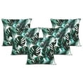 thumbnail image 1 of Oussum Housses de Coussin Décoratives pour la Maison en Coton à Impression Numérique avec Fermeture Éclair Taies d'Oreiller Décoratives Feuille Tropicale Ensemble de 5, 1 of 5