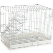 Pet Products Foldable Parrot Bird Travel Vet Carrier Metal Cage Prevent Beaks Out