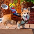 thumbnail image 3 of Luxtrada Funny Riding Horse Cowboy Pet Dog Costume Puppy Christmas Costume Clothes Xmas, 3 of 7