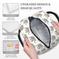 thumbnail image 3 of Fotbe Indian Elephant Pattern Lunch Bag , Insulated Lunch Box, Small Leakproof Cooler Food Lunch Containers Reusable Lunch Tote Bags, 3 of 6