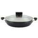 thumbnail image 1 of Pan Farberware Smart Control antiadherente con tapa, 28 cm, color negro, 1 of 7