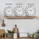 thumbnail image 4 of Wall Clock - 12 Inch Wooden Silent Non-Ticking Kitchen Clocks Wall Decorative Battery Operated - Vintage Roman Numeral Wooden Clock(White, 12"), 4 of 4