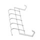 thumbnail image 3 of 2X 5 Ganchos Sobre la Puerta Hogar Baño Cocina Abrigo Toalla Loop Hanger Rack Holder Estante, Plata, 3 of 5