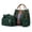 Green, variant on Odeerbi Tote Bag Set 4Pcs Women Printing Retro Pattern Hand Bag Shoulder Bag+Card Package Black