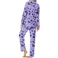 thumbnail image 5 of MIUOWANP Womens Big and Tall Pajama Sets Women's Valentine's Day Printed Pajama Set For Daily Home Wear With Pocket Purple M, 5 of 5