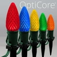 thumbnail image 3 of Wintergreen Lighting C9 Multicolor OptiCore Faceted LED Christmas Pathway Light Kit, 50 Lights, 12" Spacing, Green Wire, 50 ft, 3 of 8