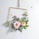 thumbnail image 1 of Guirnalda de aro floral, 3 piezas de flores artificiales para colgar en la pared, guirnalda de aro para boda, decoración de pared de guardería, 3 Sincero  Hogar, 1 of 9