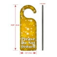 thumbnail image 3 of Do Not Disturb Door Knob Hanger Sign - Gold Snow Flakes, 3 of 3