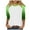 W-Green29, variant on Women's T-Shirts Gradient 3/4 Raglan Sleeve Round Neck T Shirt Tops Casual Tee Shirts