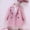 Winter coats-Pink, variant on Winter Coat Winter Clothes Winter Woolen Long-sleeved Hoodless Lapel Coat for Small and Medium-sized Girls Pink 2