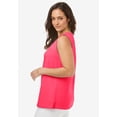 thumbnail image 3 of Jessica London Women's Plus Size Stretch Cotton Square Neck Tank, 3 of 3