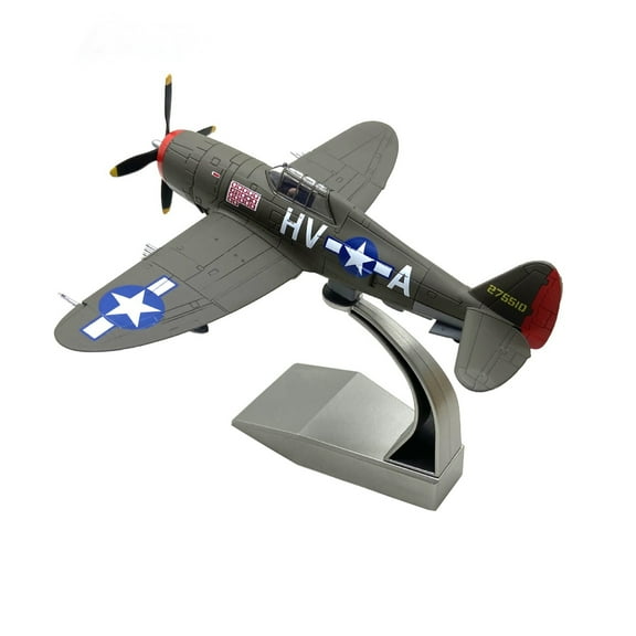 NATEFEMIN 1:72 Scale Republic P-47 Thunderbolt Fighter Model Diecast for Display Desk Decoration Perfect Gift Idea