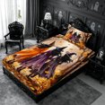 thumbnail image 5 of Erosebridal Witches Walk Twin Sheets 3pcs,Autumn Witch Bedding,Multi,1 Flat Sheet, 1 Fitted Sheet and 1 Pillowcase, 5 of 6
