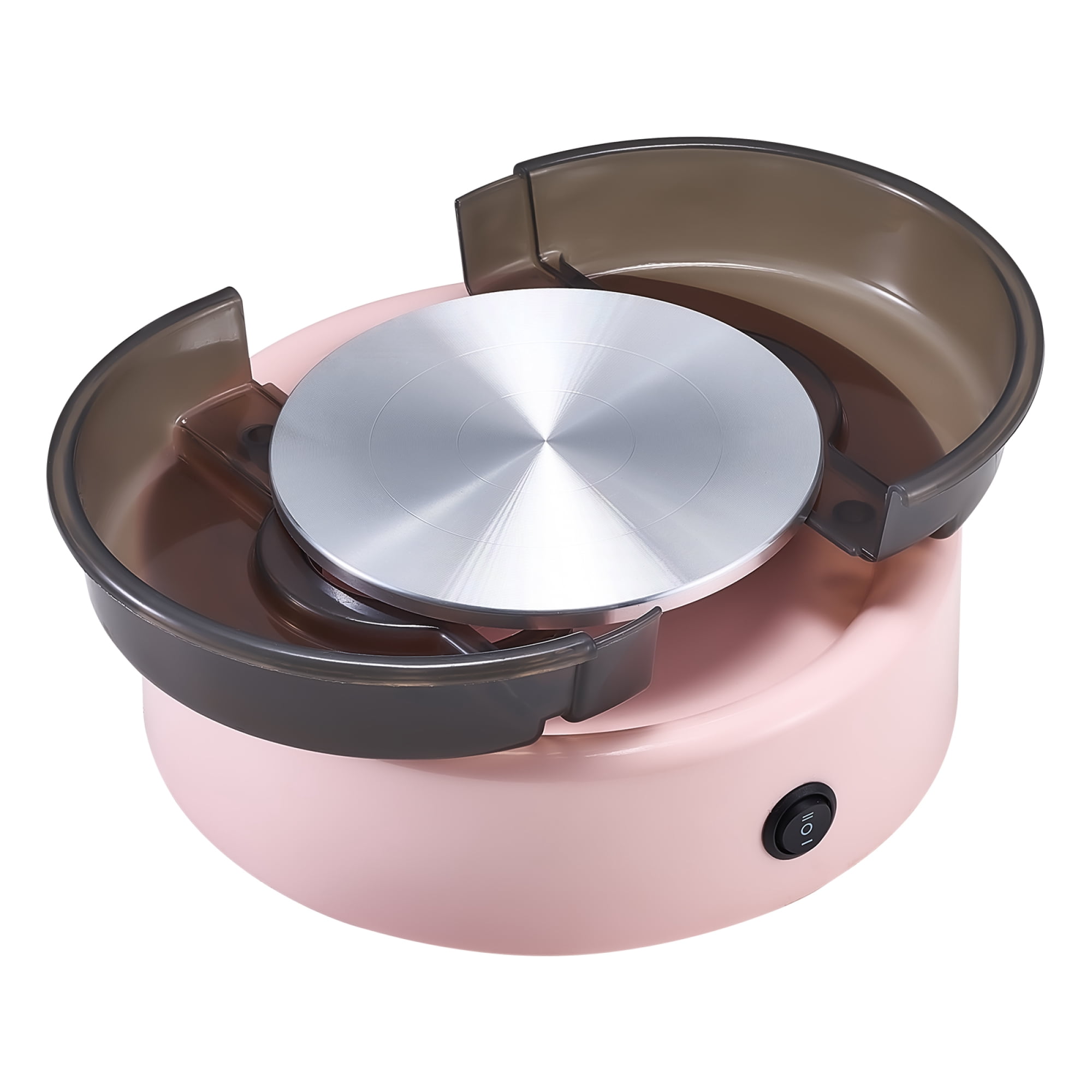 30W Mini Pottery Wheel for Kids and Adults, 6 inch Electric Clay Wheel with 0-140 RPM Adjustable Speed, Complete Craft Kit for Beginners, Pink
