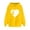 A Yellow, variant on Comfy Hoodies Fall Outfits Fashion Pullover Sweaters Casual Winter Clothes Women's Print Winter Hoodie Pullover Long Sleeved Comfortable Sweatshirt Green L