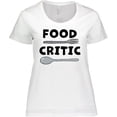 thumbnail image 3 of Inktastic Food Critic with Fork and Spoon Women's Plus Size T-Shirt, 3 of 5