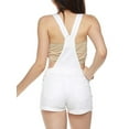 thumbnail image 6 of MixMatchy Women's Cute Junior Size Denim Overall Shorts, 6 of 6