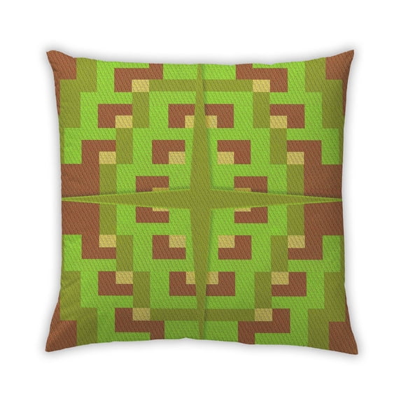 Ahgly Company Outdoor Square Contemporary Throw Pillow, 18 inch by 18 inch