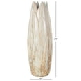 thumbnail image 4 of DecMode 21" Marbled Beige Ceramic Vase with Angled Edge Opening, 4 of 14