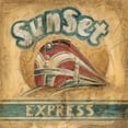 thumbnail image 2 of Harper, Ethan 15x15 White Modern Wood Framed Museum Art Print Titled - Sunset Express, 2 of 4
