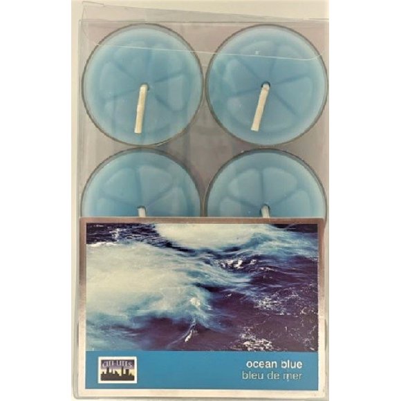 Citi-Lites Scented Tealites 6 Pack Ocean Blue
