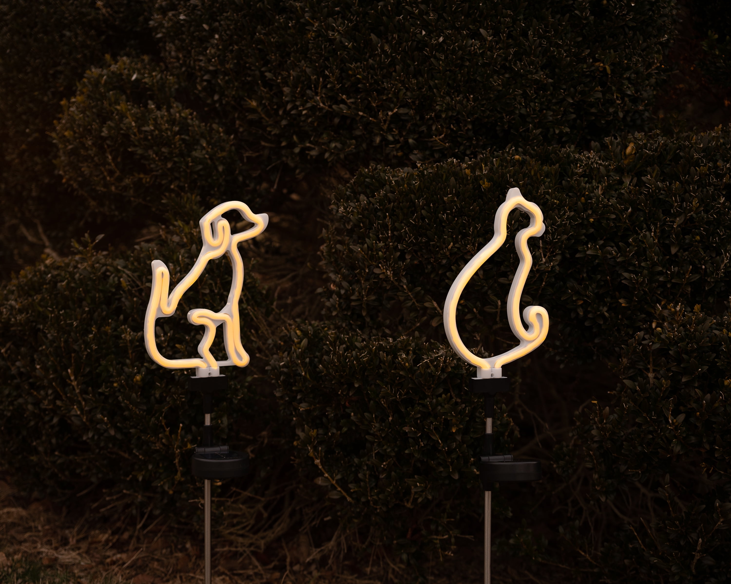 Solar Dog LED Neon Outdoor Garden Décor Stake Light