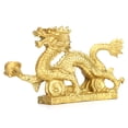 thumbnail image 1 of Brass Good Luck Dragon Ornaments Craft Home Office Desktop Decorations Collection Gift, 1 of 8