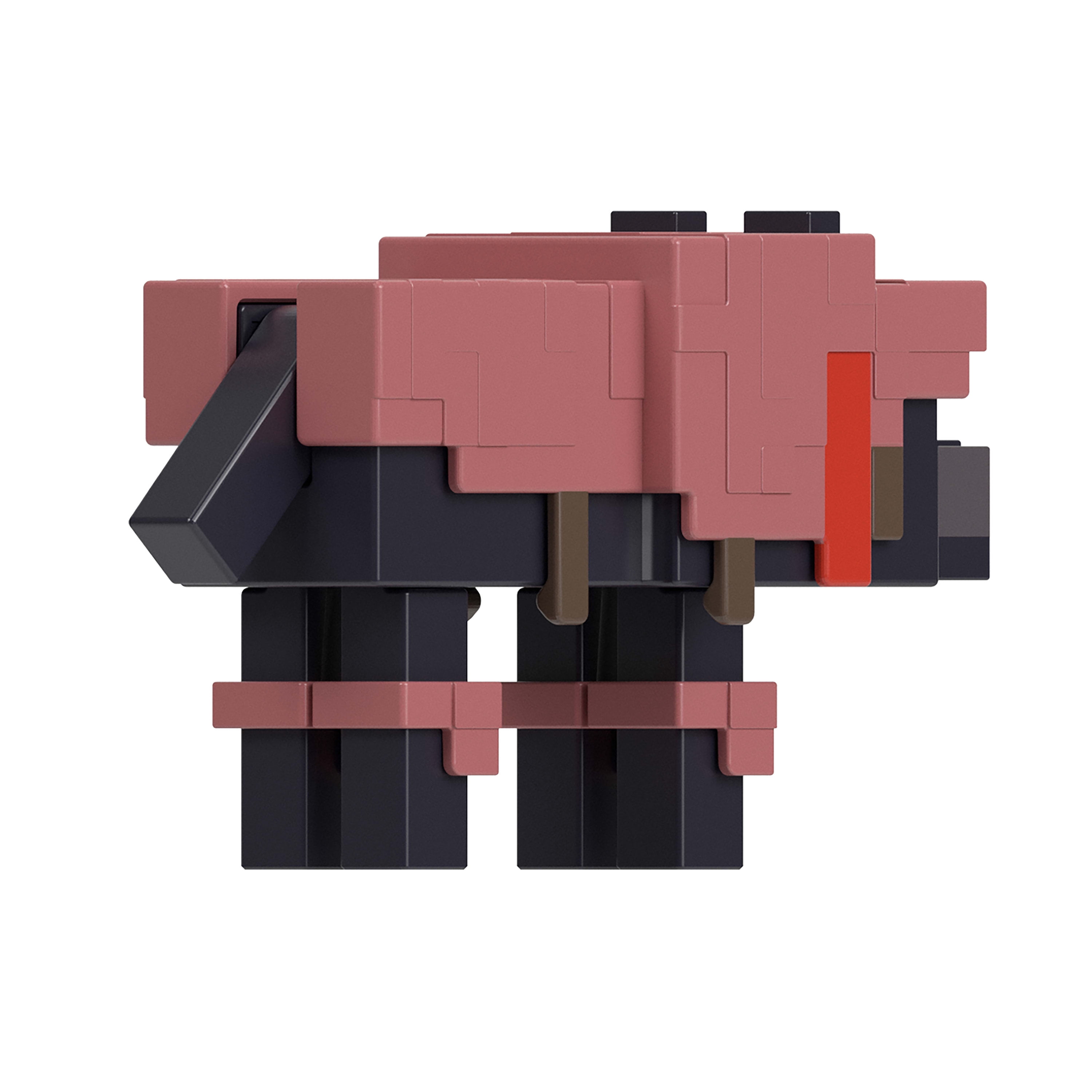 Minecraft Armored Wolf Action Figure & Accessories Set, 3.25-inch Scale Collectible Toy