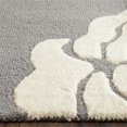 thumbnail image 3 of Safavieh Cambridge Collection CAM782D Handmade Moroccan Geometric Dark Grey and Ivory Premium Wool Square Area Rug (6' Square), 3 of 9