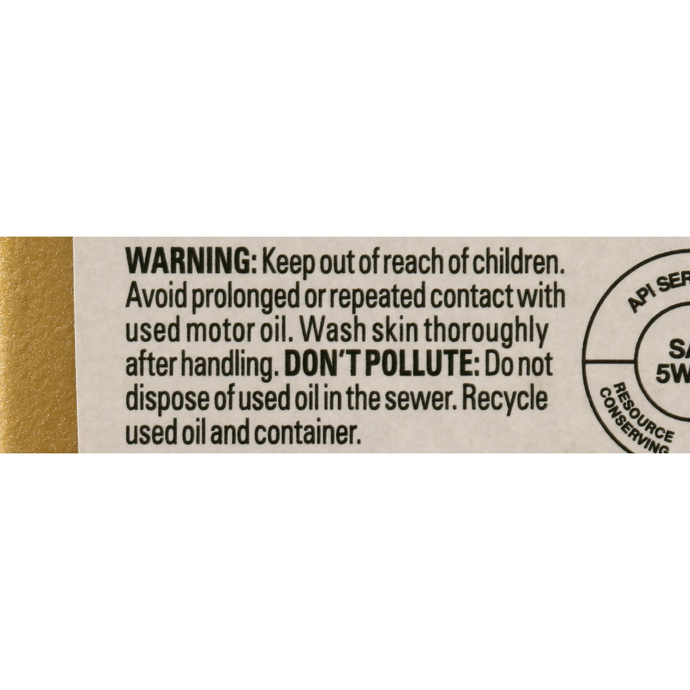 Chevron Havoline High Mileage Synthetic Blend Motor Oil 5W30, 1 Quart bottle