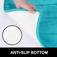 thumbnail image 3 of Memory Foam Bathroom Bath Rugs Absorbent Non-Slip Bath Rugs Washable Bath Mat - 40 X 120 Cm, Peacock Green, 3 of 7