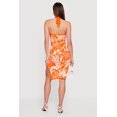 thumbnail image 3 of Women's Floral Side Slit Halter Midi Dress, 3 of 3
