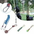 thumbnail image 2 of Dog Spring Pole Toys Set Outdoor Hanging Exercise Cotton Rope Dog Teething Toy, 2 of 3