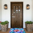 thumbnail image 6 of Haiem Bright Flowers Front Door Mat Indoor Outdoor Entrance, Waterproof All-Season, All-Weather Doormat, Durable Flannel Fabric, Fade Resistant, Low Profile, 16x24in, 6 of 9