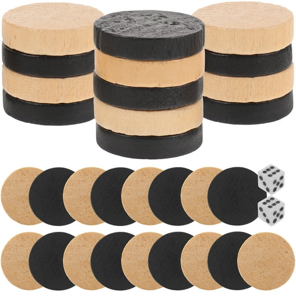 Minkissy Game Accessory Pieces Wood 1 Set Board Game Accessories