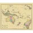 thumbnail image 2 of Appleton 23x20 Gold Ornate Wood Framed with Double Matting Museum Art Print Titled - Pacific Oceania - Appleton 1856, 2 of 4