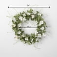 thumbnail image 4 of Sullivans Artificial Dogwood Wreath 24"H Green, 4 of 4