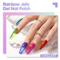 thumbnail image 5 of Gellen Gel Nail Polish Kit, 6 Colors Ice Glassy Gel Blue Purple Yellow Red Green Pink Gel Polish Set Soak Off UV Gel Nail Kit Nail Art DIY Manicure Gifts for Her, 5 of 8