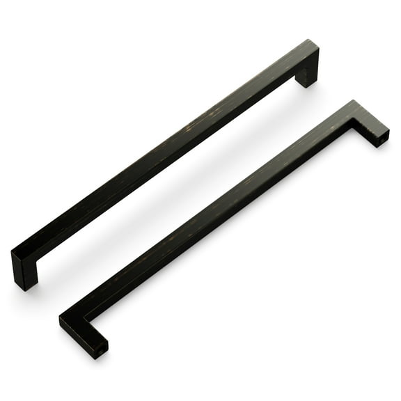 Hickory Hardware Hh075422 Skylight 8-13/16" Center To Center Square Large Cabinet Handle /