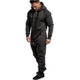 thumbnail image 2 of LAICAIW Combinaison à Capuche pour Hommes, Pyjama une Pièce à Fermeture Éclair, Combinaison de Jogging, 2 of 5