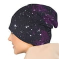 thumbnail image 7 of Beanie Hats for Men and Women, Night Sky Stars Space Patterns Adult Unisex Knit Hat Winter Warm Skull Cap, 7 of 7