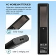 thumbnail image 4 of BN59-01385A Solar Frame TV Remote Replacement for Samsung Smart TV with Voice Bluetooth Rechargeable Solar Cell, Compatible with Samsung 2020 to 2023 Neo LED 4K Ultra HD TV, 4 Shortcut Buttons, Black, 4 of 7
